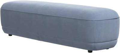 Bolzano bench, blue fabric