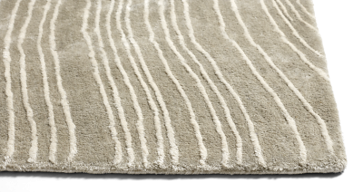 Tide rug, light grey tencel