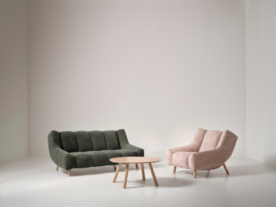 Nawabari coffee table, brown wood