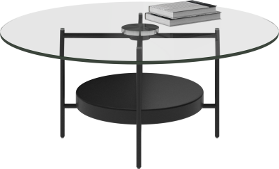 Madrid coffee table, clear glass