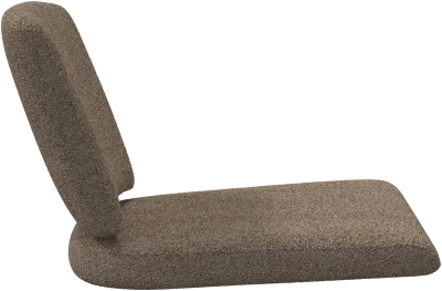 Cancún Seat and back cushion for lounge chair, light grey fabric