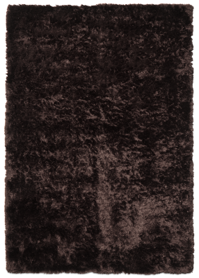 Lure rug, brown polyester/cotton