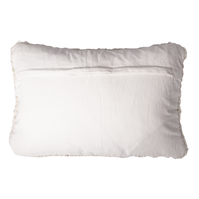 Bouclé heavy cushion, beige acrylic