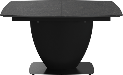 Fiorentina extendable dining table, dark grey/black ceramic