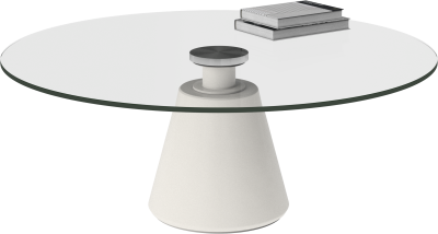 Madrid coffee table, clear glass