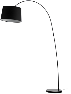 Kuta floor lamp, black metal