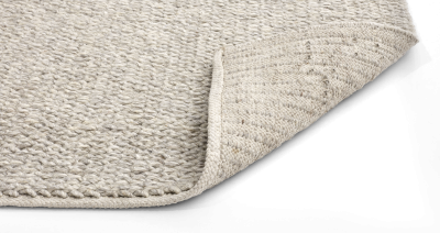 Scandinavia rug, light grey wool/cotton