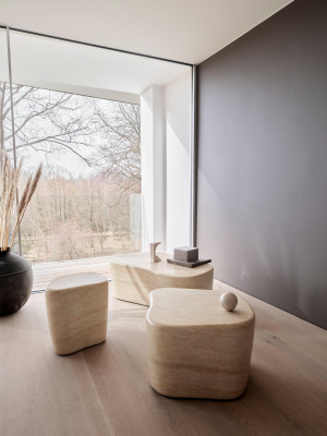 Terracina coffee table, beige concrete