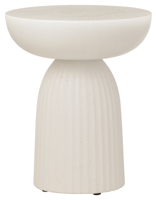 Expose side table, beige concrete