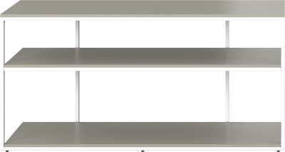 Bordeaux console table, light grey lacquered