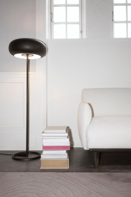 Paris floor lamp, black metal