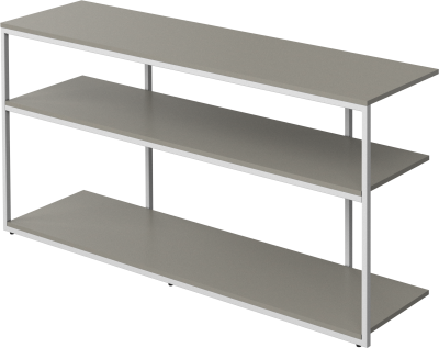 Bordeaux console table, light grey lacquered