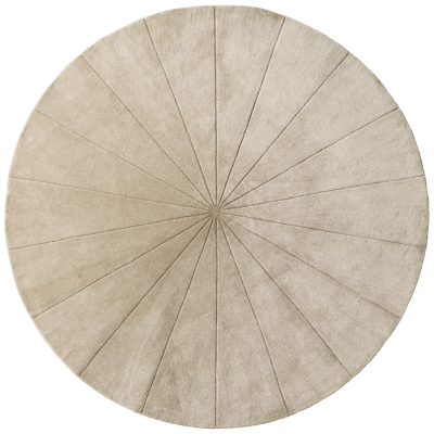 Sweet Art rug, light grey nylon