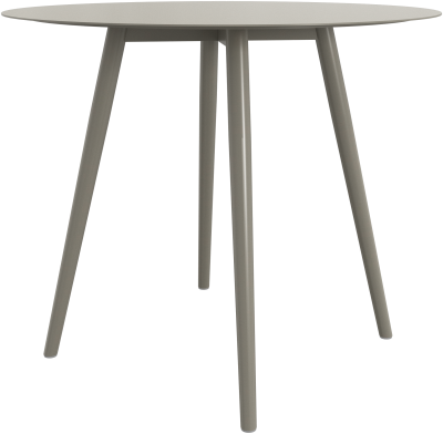 Cancún Café table, light grey metal