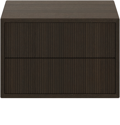 Element night stand, brown wood