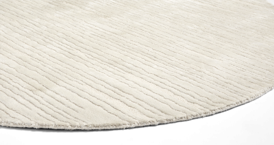 Structure rug, light grey wool/cotton