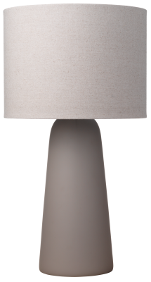 Dawn table lamp, light grey ceramic/metal