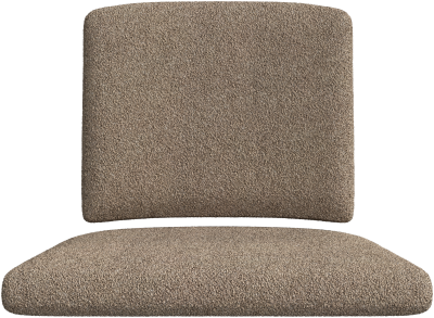 Cancún Seat and back cushion for lounge chair, light grey fabric