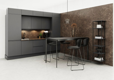 Torino bar table/high table, white lacquered