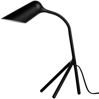 Curious table lamp, black metal