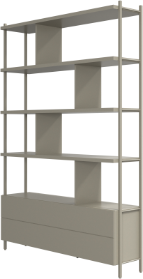 Calgary storage with drawer, light grey wood