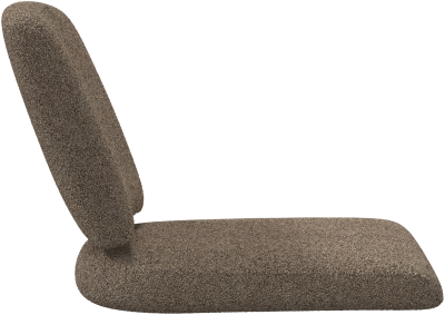 Cancún Seat and back cushion for dining chair, light grey fabric