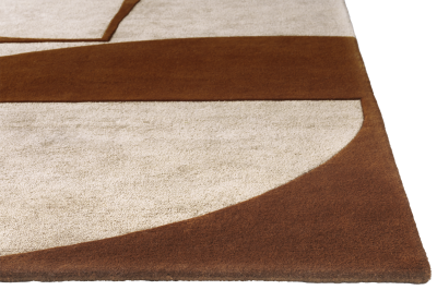 Moments rug, beige wool/cotton