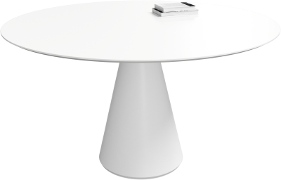 Madrid dining table, white wood