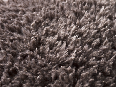 Teddy cushion, brown polyester