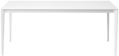 Torino conference/dining table, white lacquered