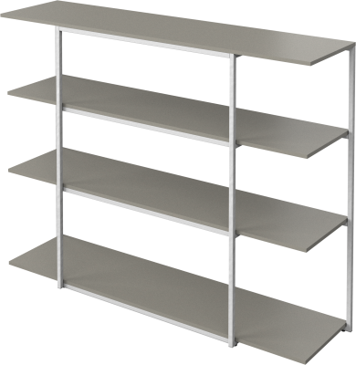 Bordeaux console table, light grey lacquered