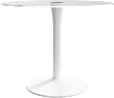 New York dining table, clear glass