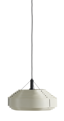 Ripple pendant, beige metal