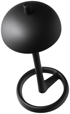 Paris table lamp, black metal