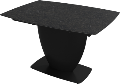 Fiorentina extendable dining table, dark grey/black ceramic