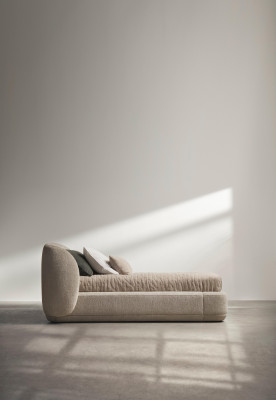 Bolzano bed  - W140xL200cm, blue fabric