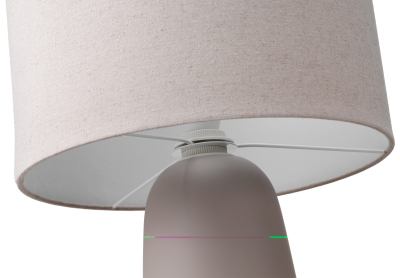 Dawn table lamp, light grey ceramic/metal