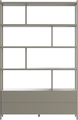 Calgary storage with drawer, light grey wood