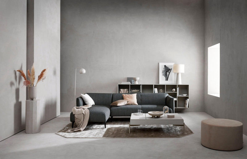 Kip floor lamp, yellow metal