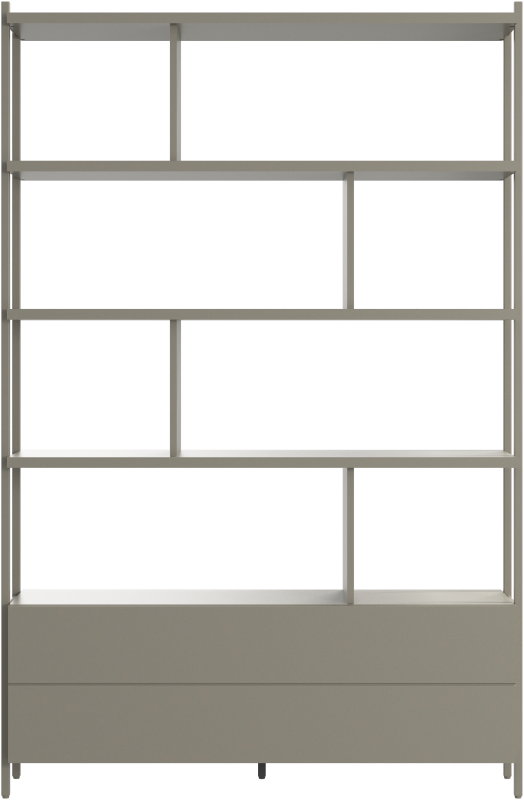 Calgary storage with drawer, light grey wood