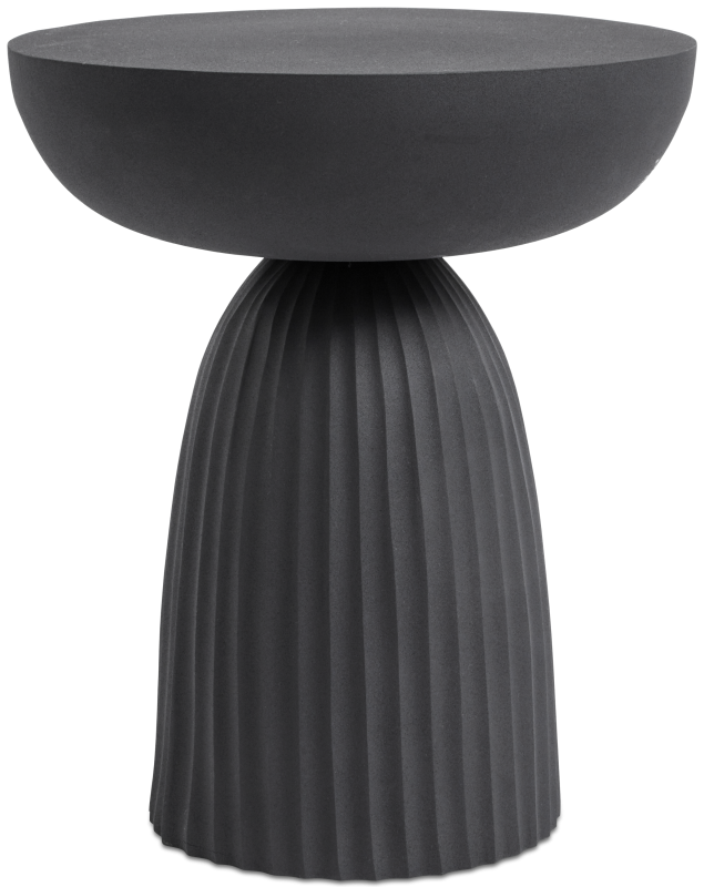 Expose side table, black aluminium