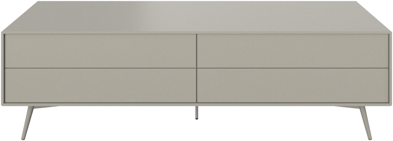 Fermo media unit with drop down door and drawer, light grey wood
