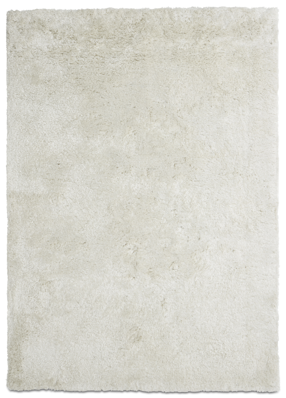 Movement rug, white polyester/cotton