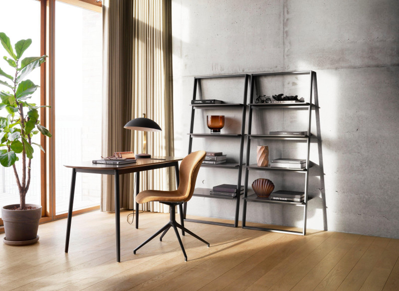 Kingston office desk, light grey wood