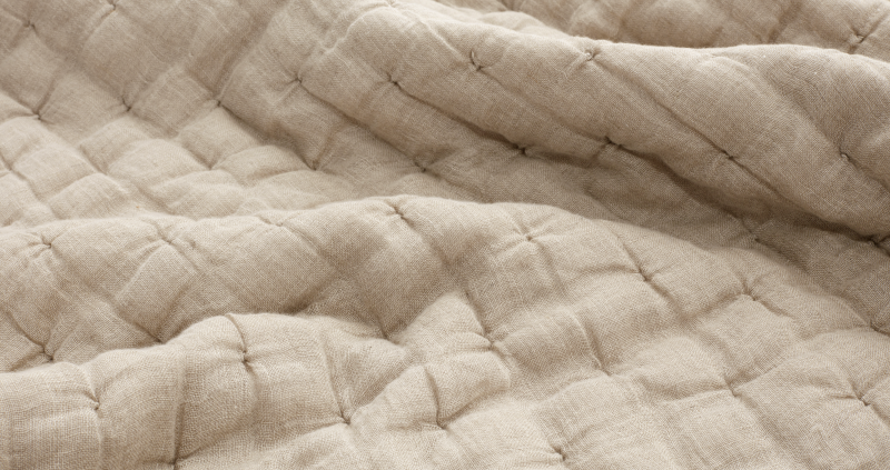 REMS bedspread, beige fabric