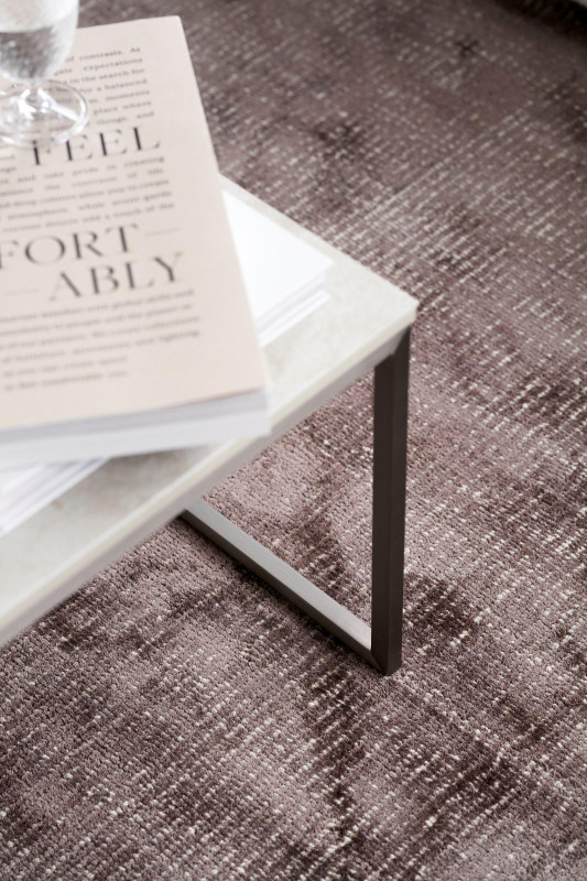 Simple rug, light grey wool/cotton