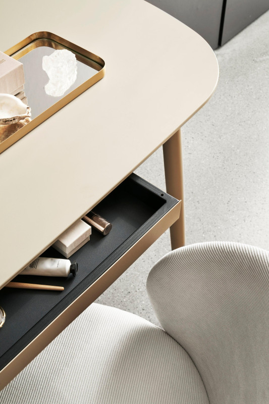 Kingston office desk, light grey wood