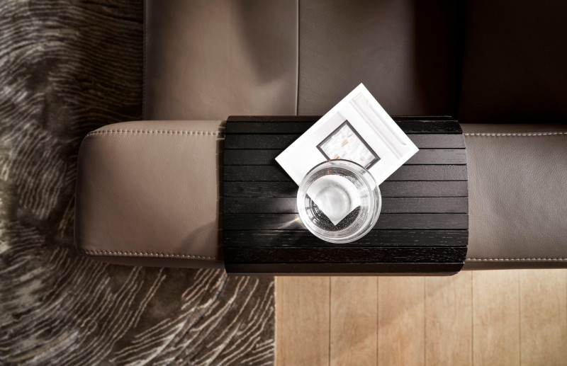 Whirlwind rug, brown tencel