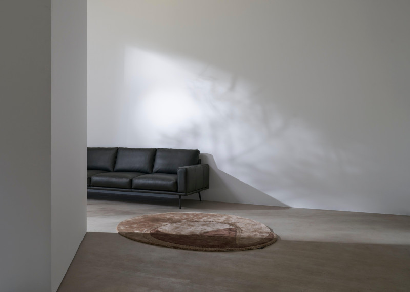 Arena rug, beige tencel/cotton