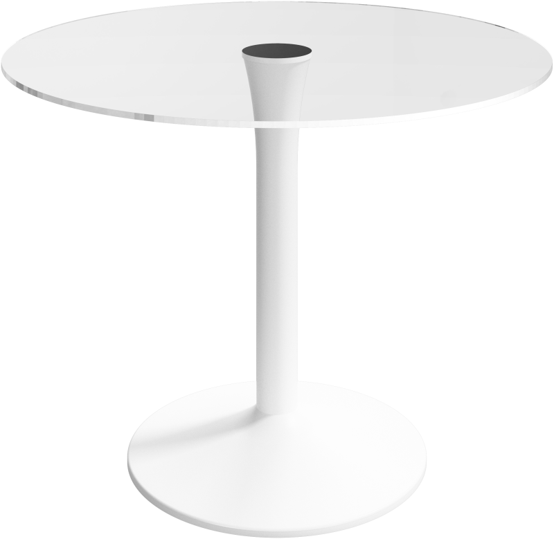 New York dining table, clear glass